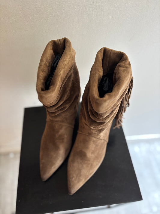 M2726 Bottines en daim franges MADISON