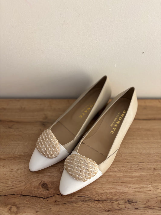 32183 BEIGE ET BLANC