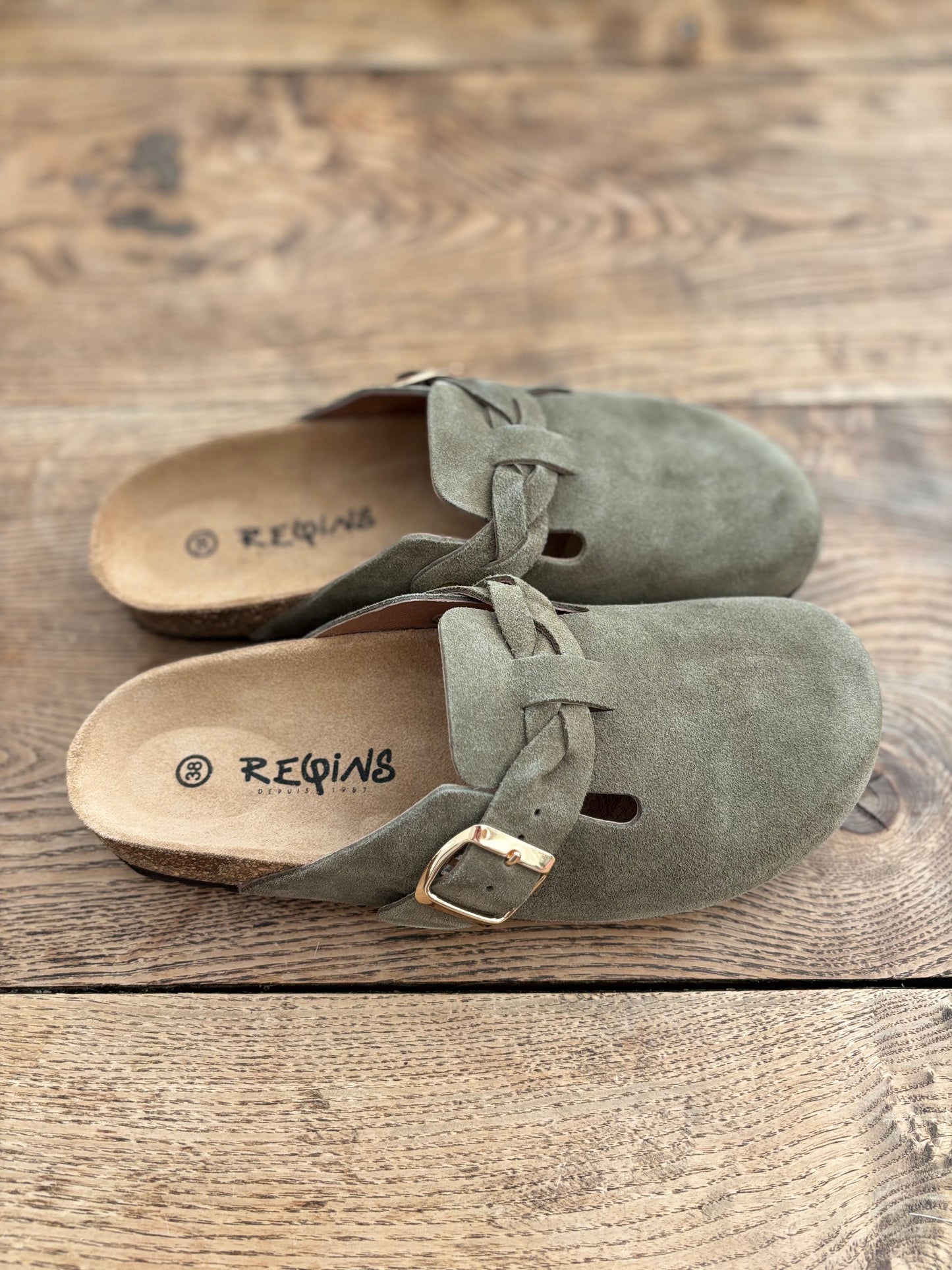 MEDINA EN CUIRS VELOURS KAKI