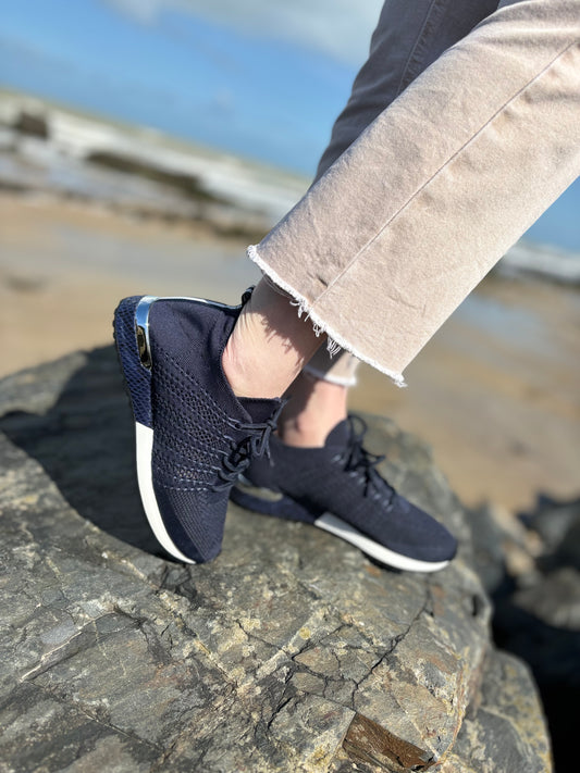 INES CROCHET BLEU MARINE