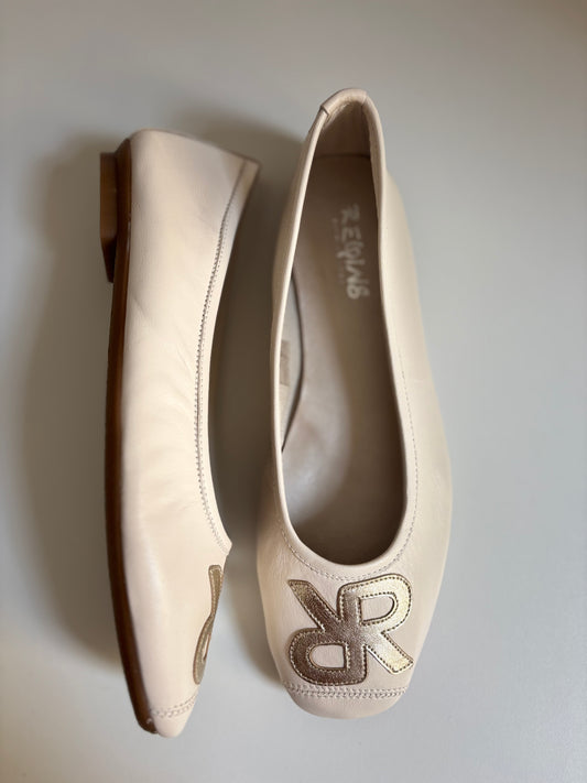 HOPA CUIR ECLAT OFF WHITE/PLATINE
