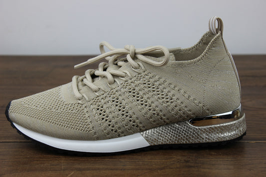 INES CROCHET LAME BEIGE