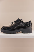 Sally en cuir vernis naplak noir