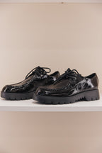 Sally en cuir vernis naplak noir
