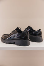 Sally en cuir vernis naplak noir