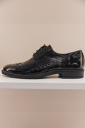 MY0010/21 Derby mini croco vernis noir