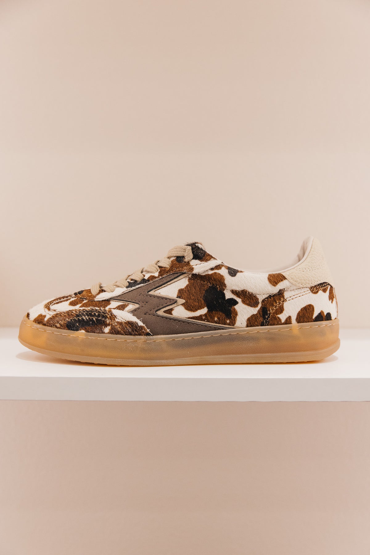 CL120 COW PRINT HORSY BROWN