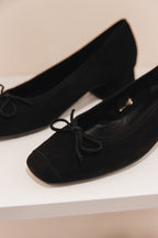 Kyriel cuir velours noir