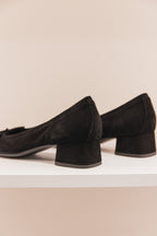 Kyriel cuir velours noir
