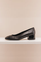 Riviera cuir/vernis noir
