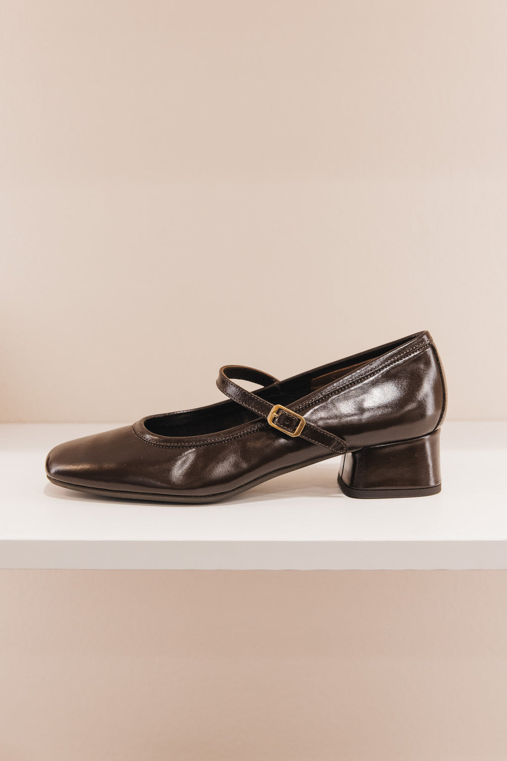 Kelly cuir vintage marron