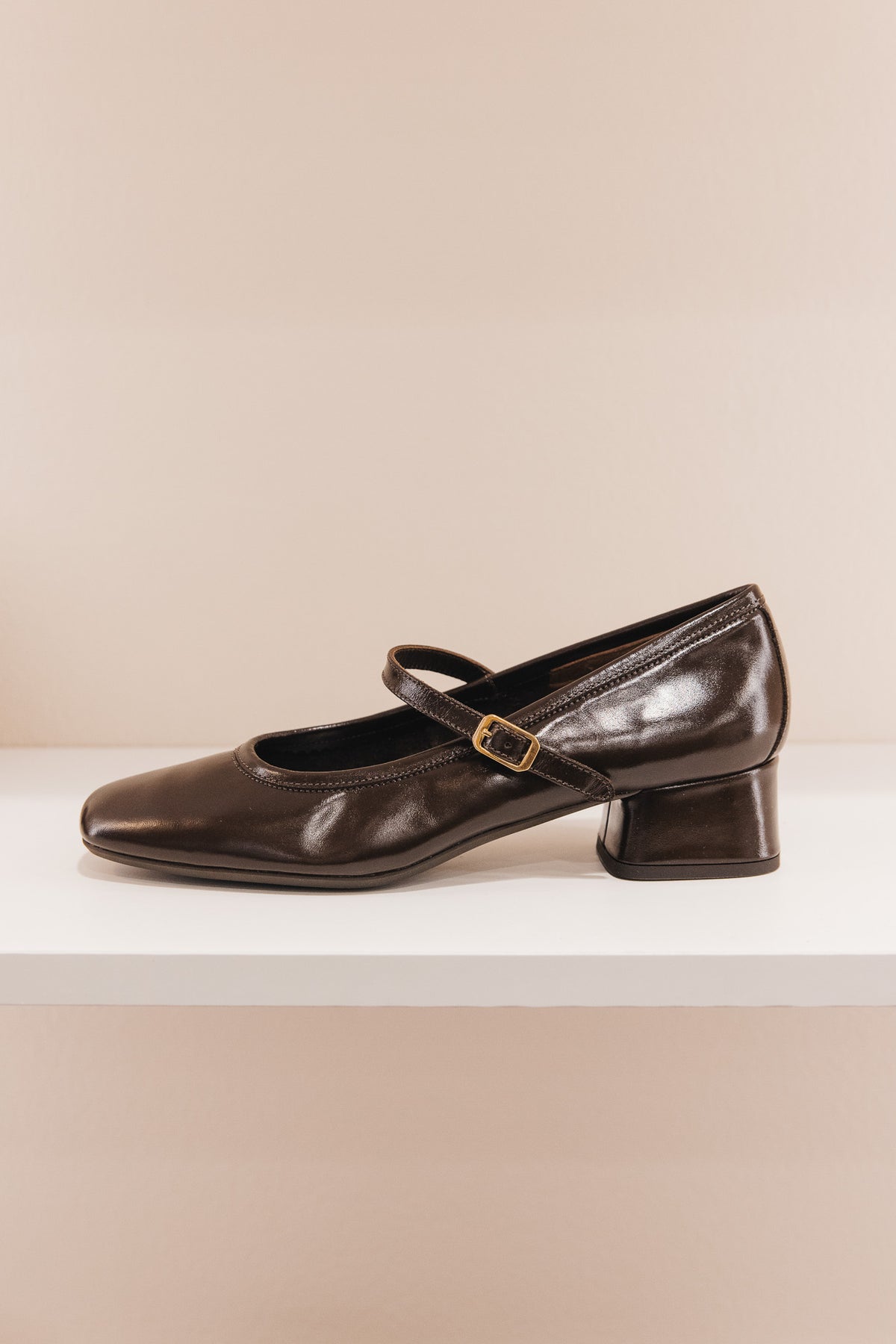 Kelly cuir vintage marron