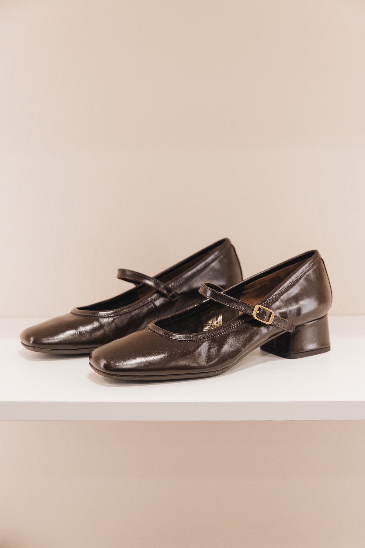 Kelly cuir vintage marron