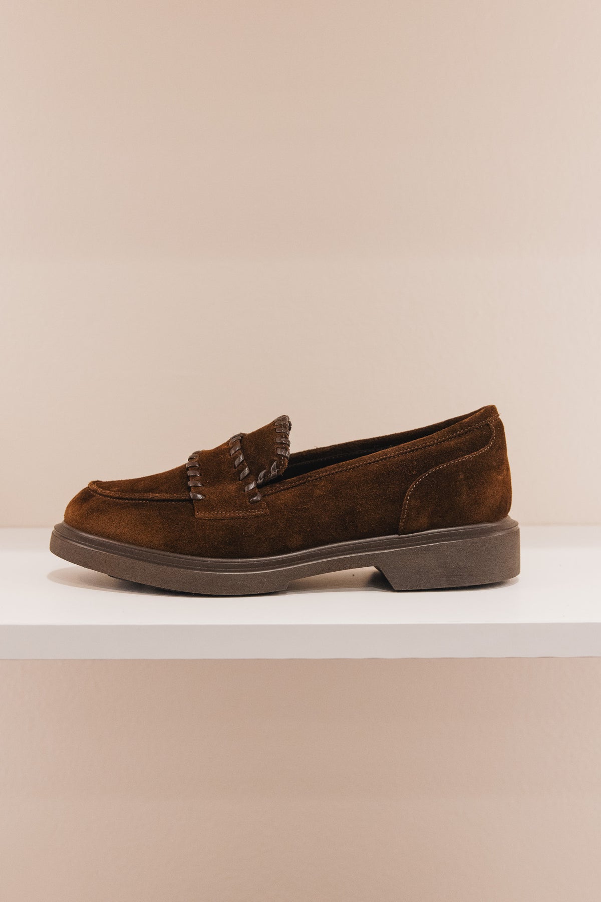 Jaya cuir velours marron