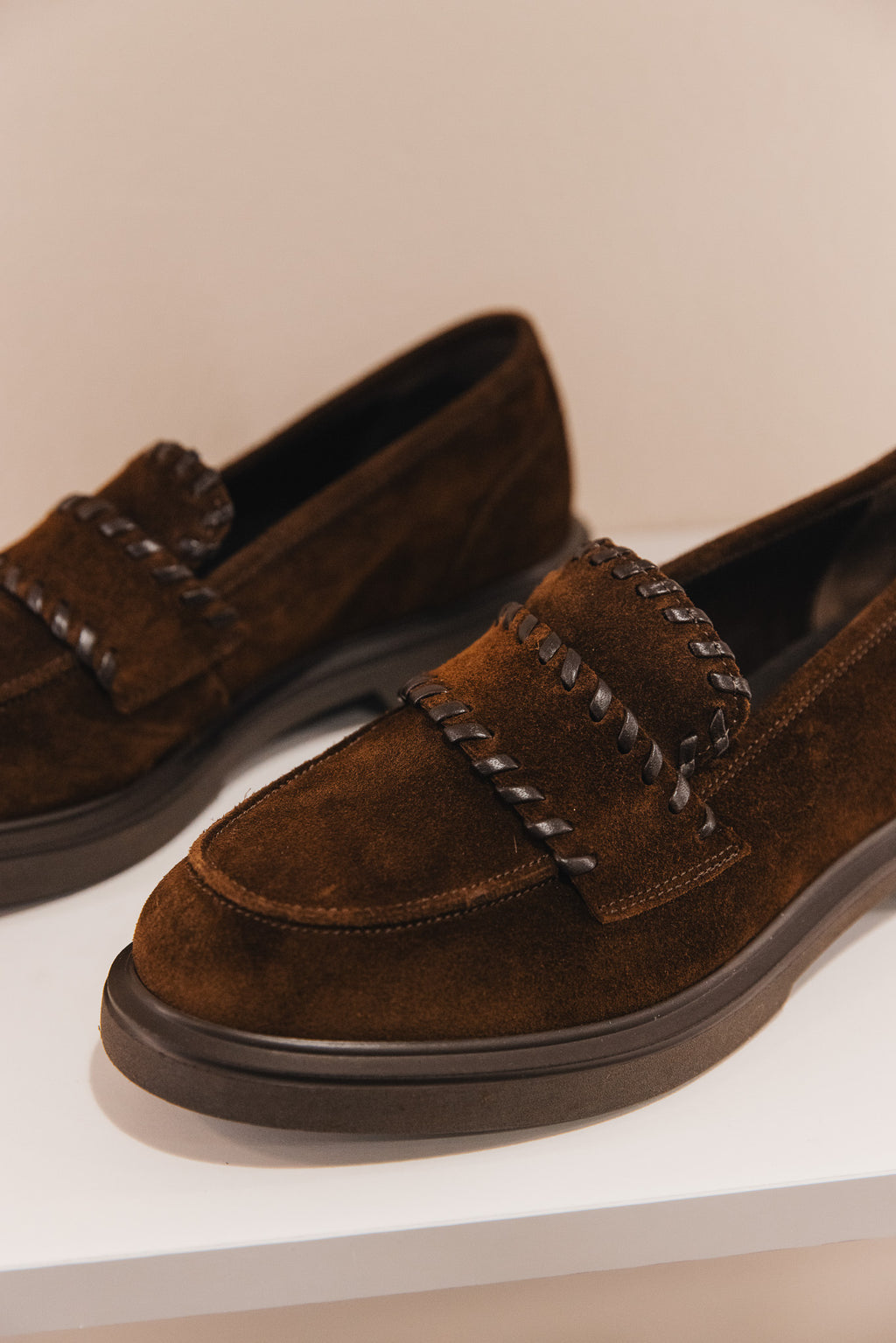 Jaya cuir velours marron