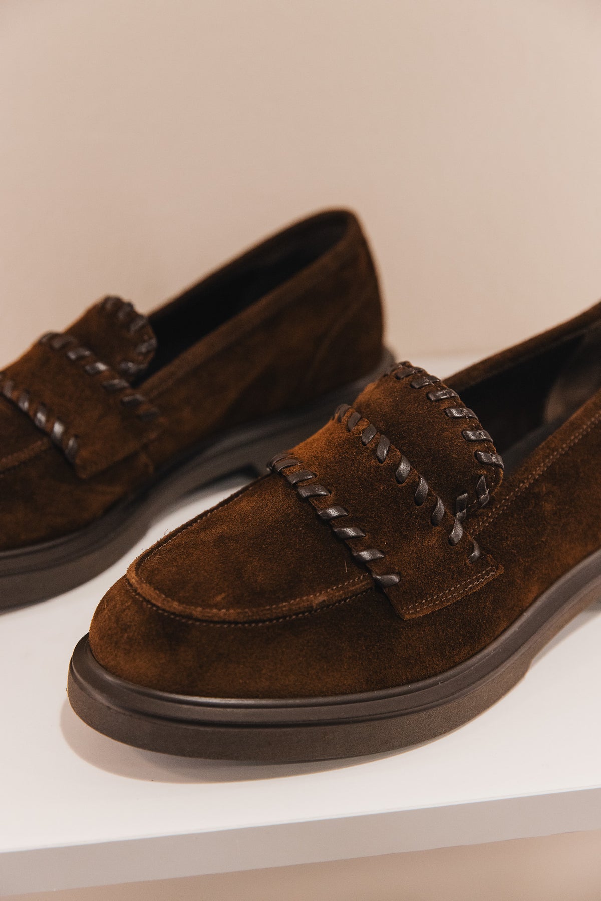 Jaya cuir velours marron