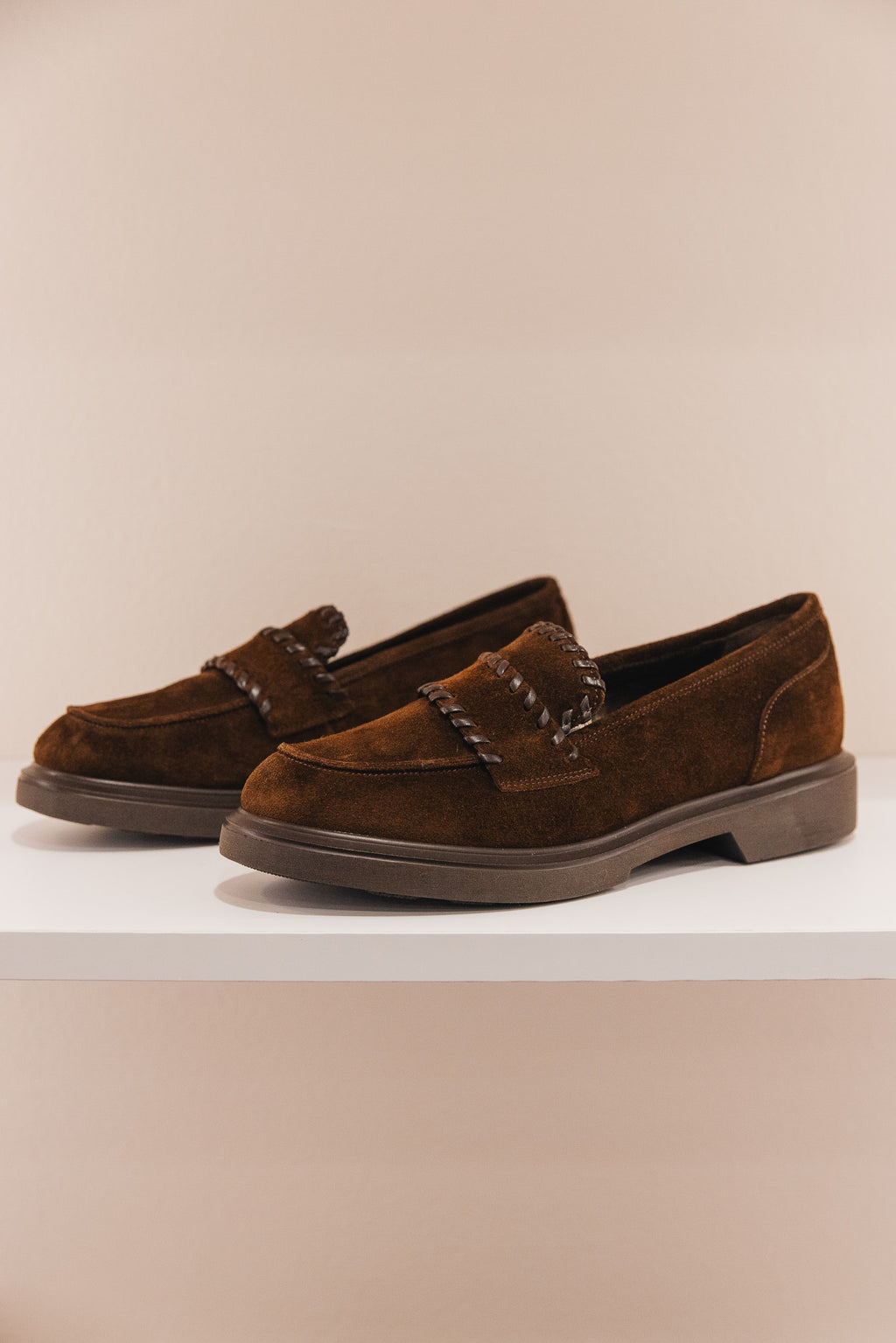 Jaya cuir velours marron