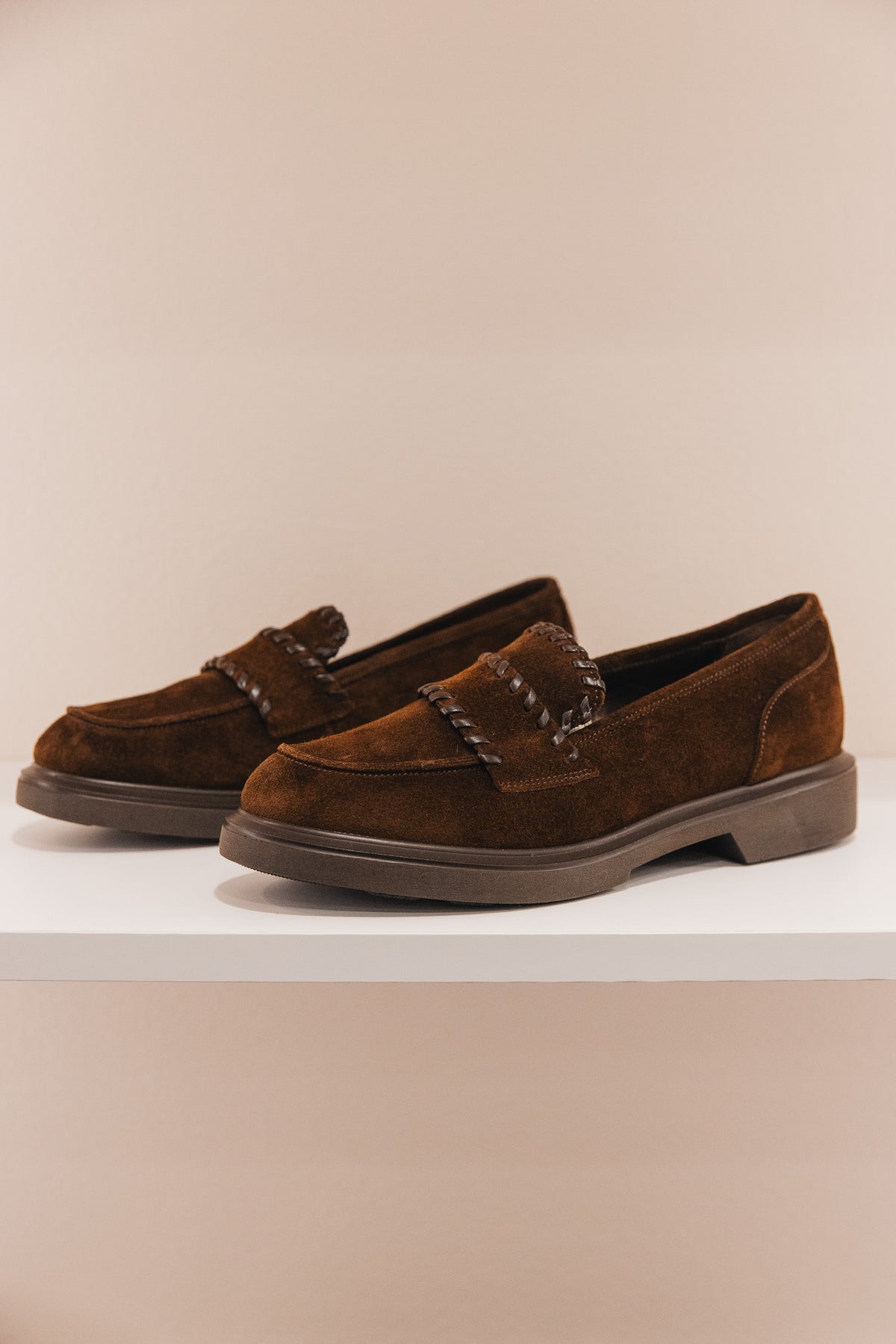 Jaya cuir velours marron