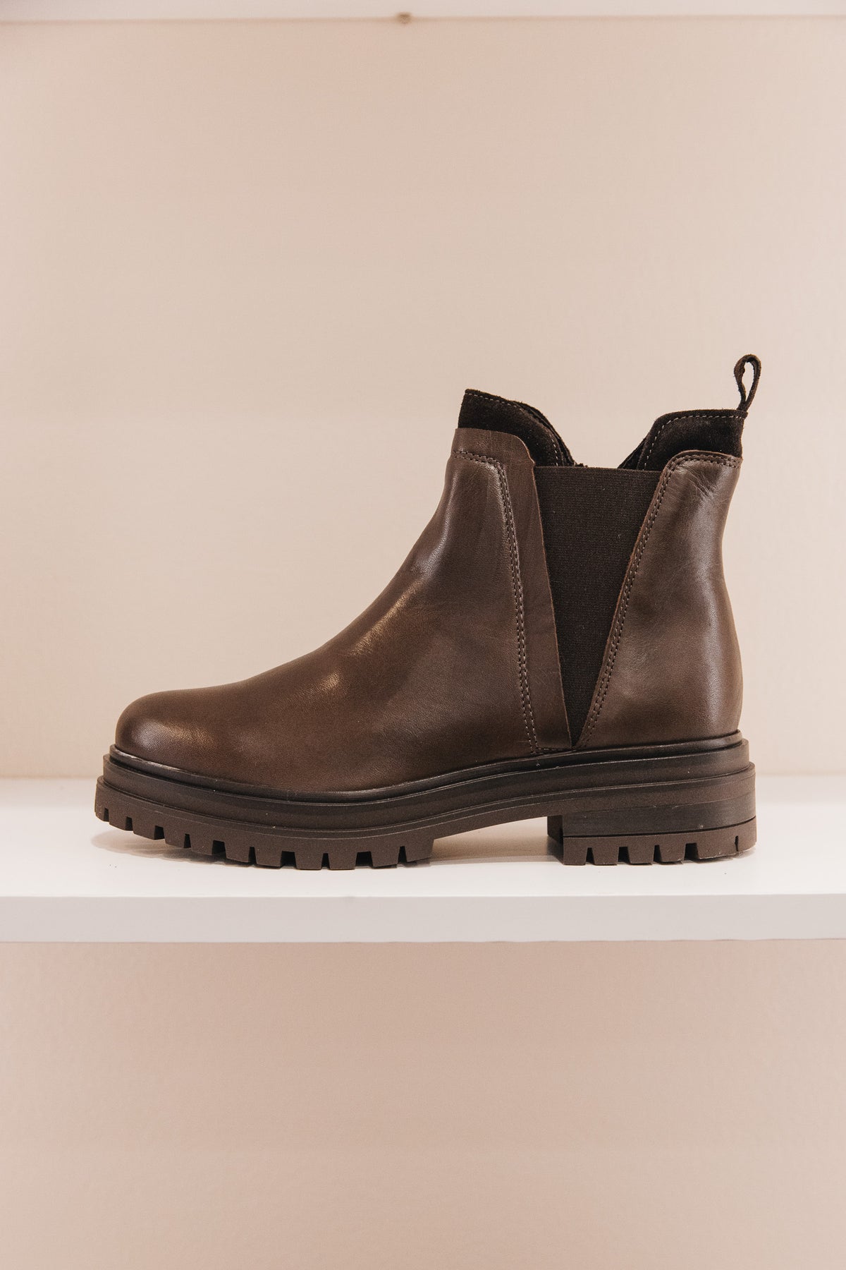 Senaya cuir marron