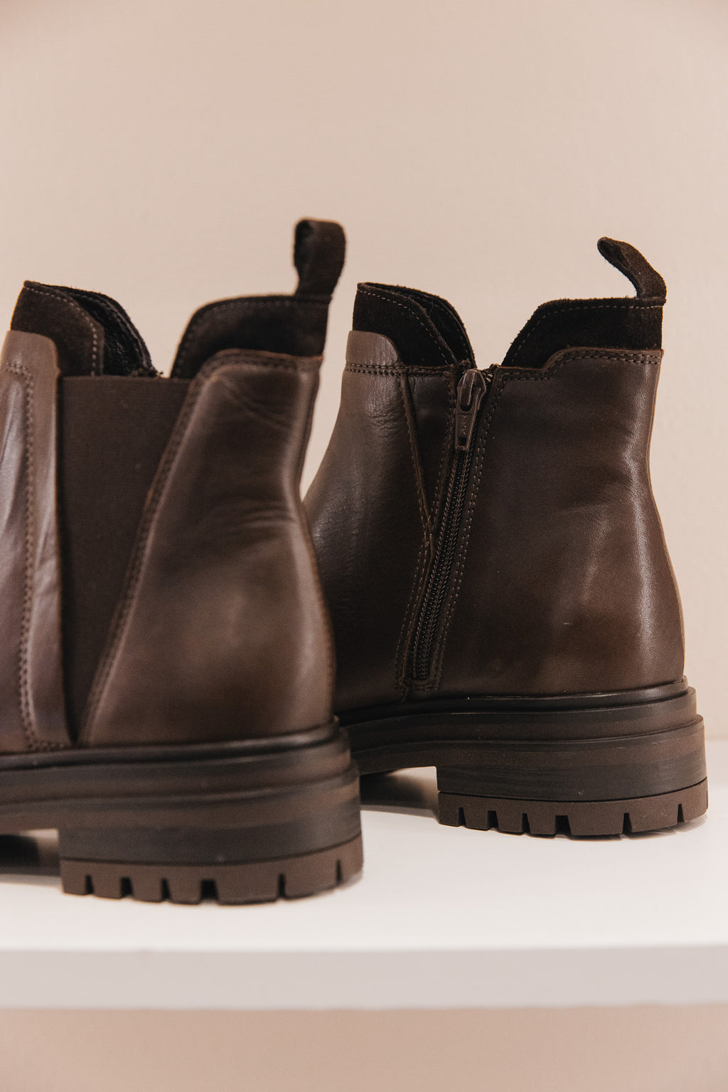 Senaya cuir marron