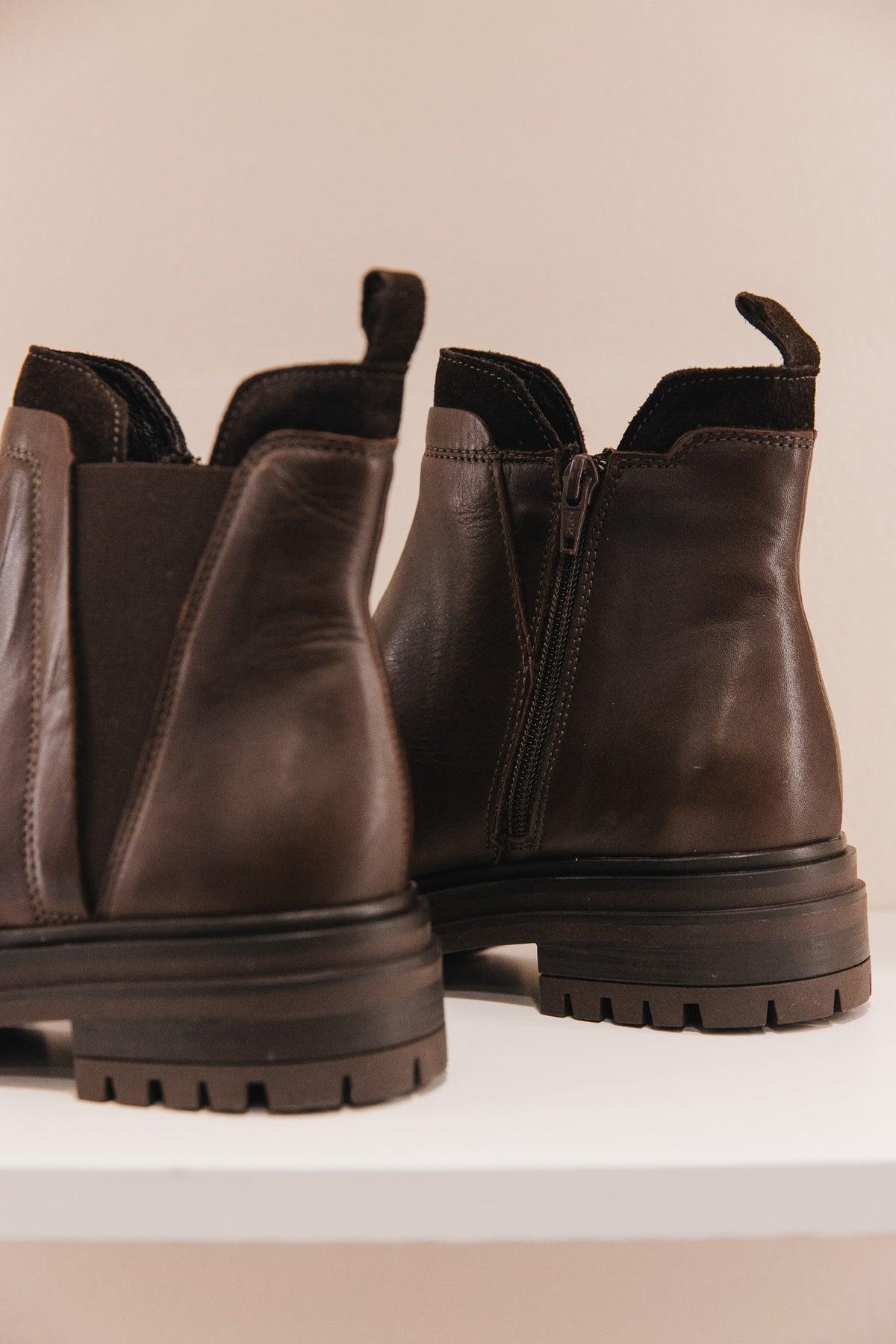 Senaya cuir marron