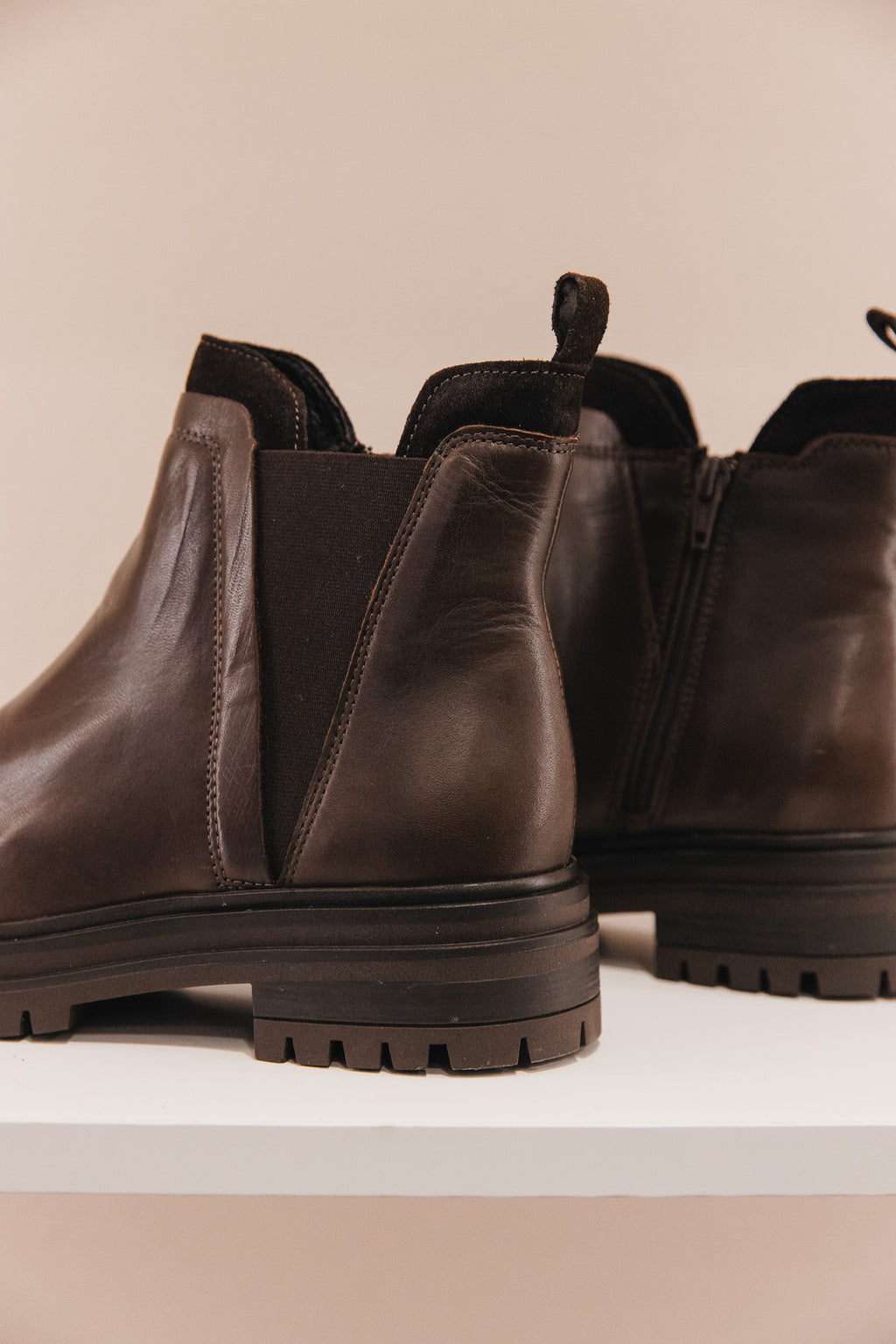 Senaya cuir marron