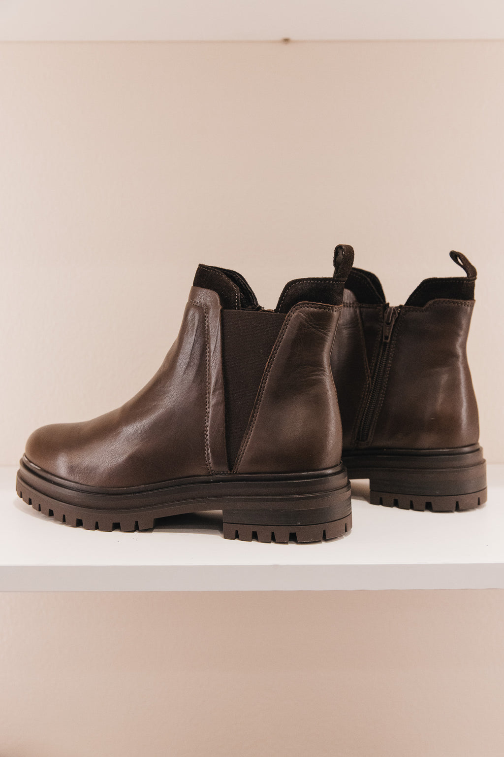 Senaya cuir marron