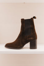 Badiane cuirs velours marron