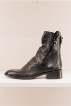 M558 Bottine en cuir noir