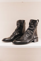 M558 Bottine en cuir noir