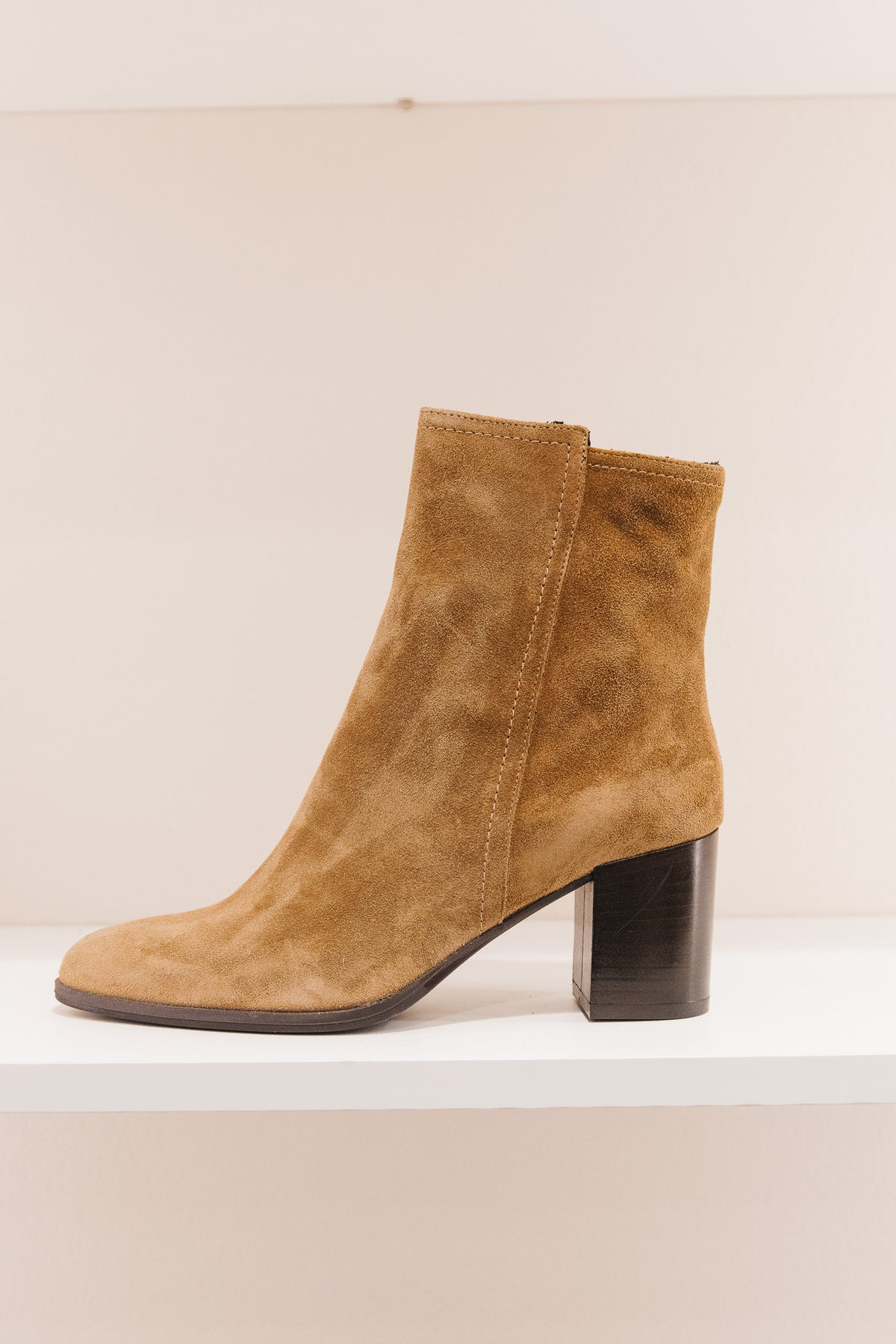 Martina cuirs velours beige