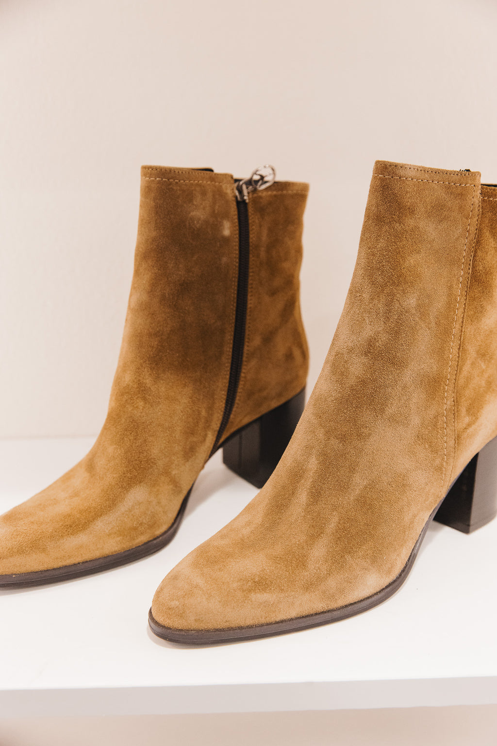 Martina cuirs velours beige