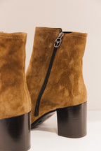Martina cuirs velours beige