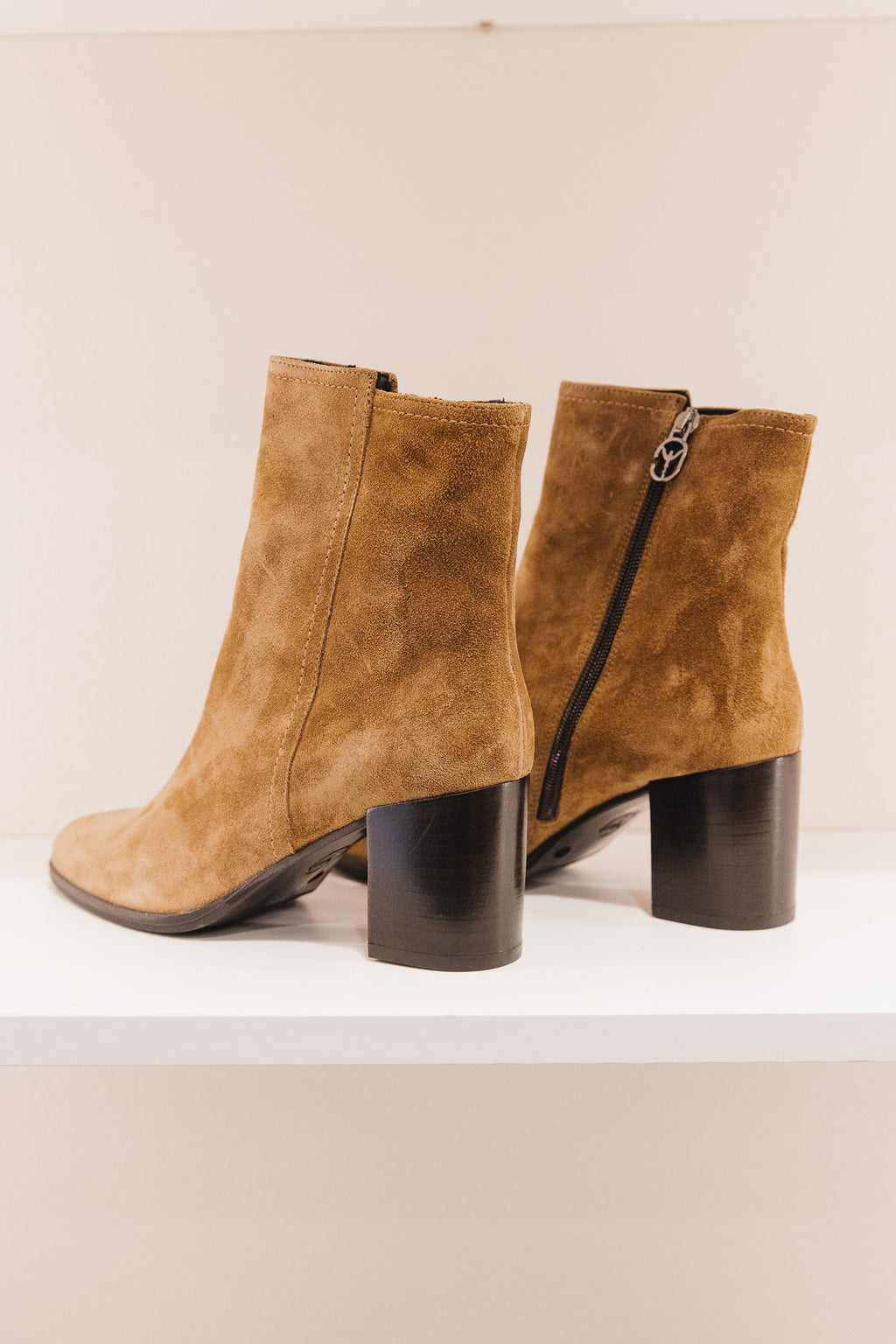 Martina cuirs velours beige