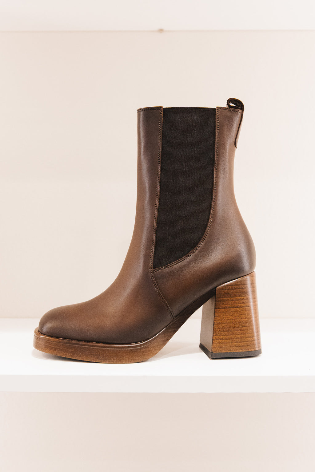 Elsy en cuir marron