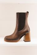 Elsy en cuir marron