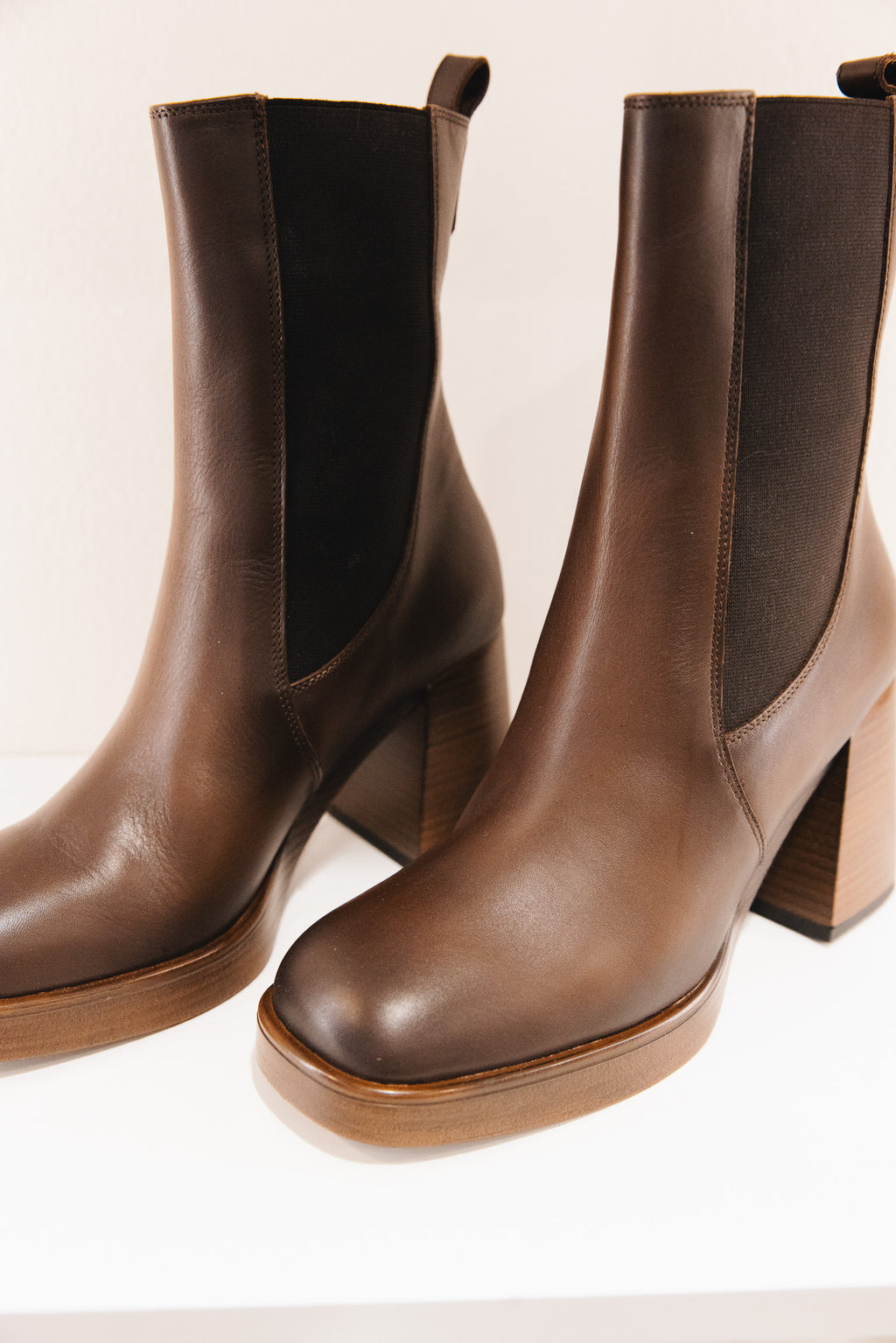 Elsy en cuir marron