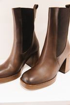 Elsy en cuir marron