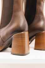 Elsy en cuir marron