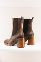 Elsy en cuir marron
