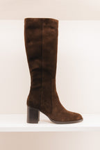Bardot cuirs velours  marron