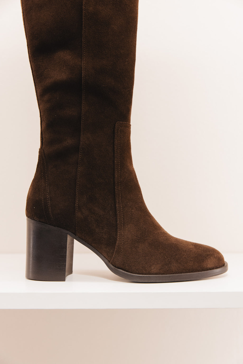 Bardot cuirs velours  marron