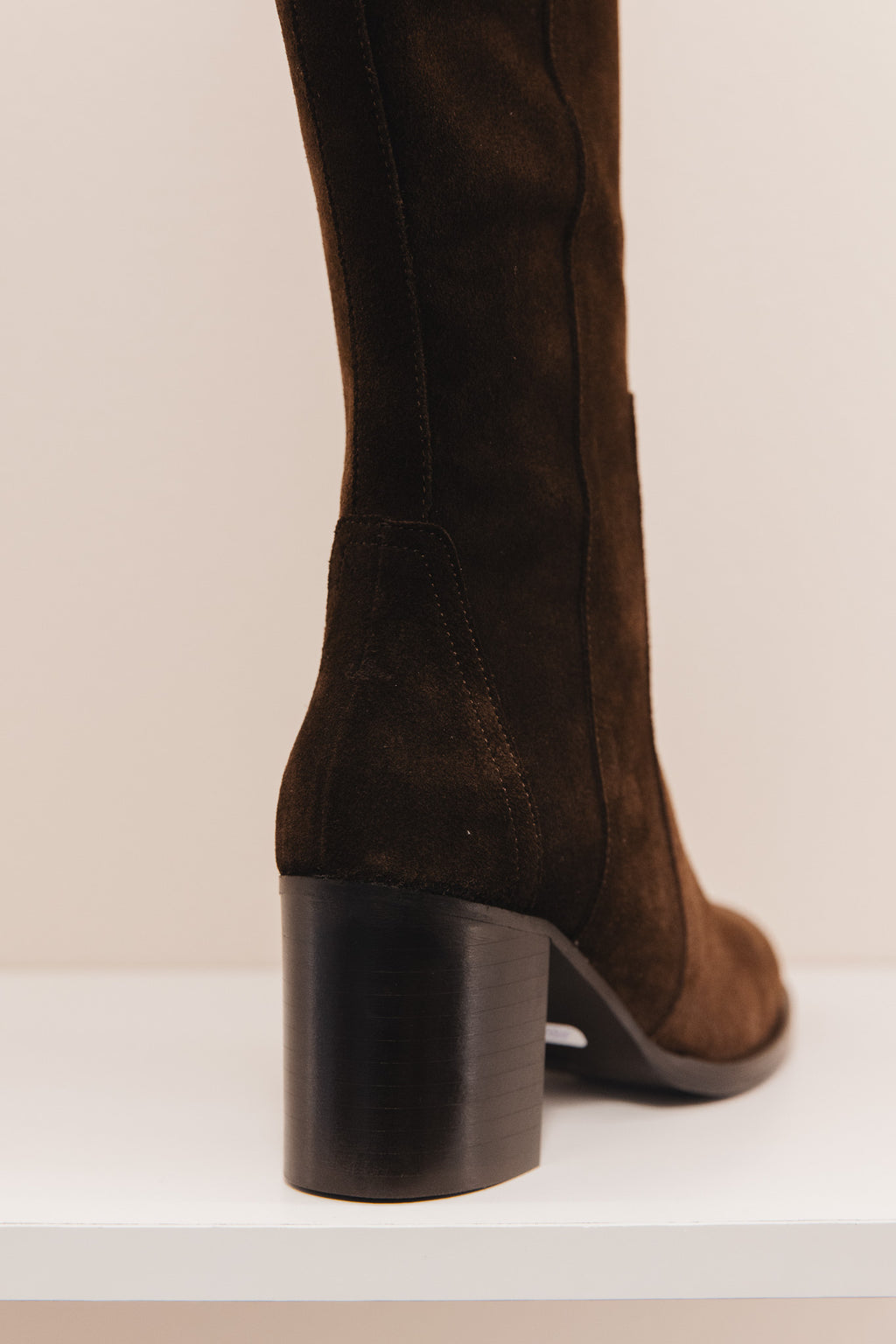 Bardot cuirs velours  marron