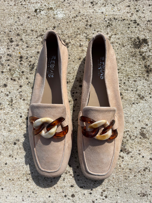 HANISSA CUIR VELOURS NUDE