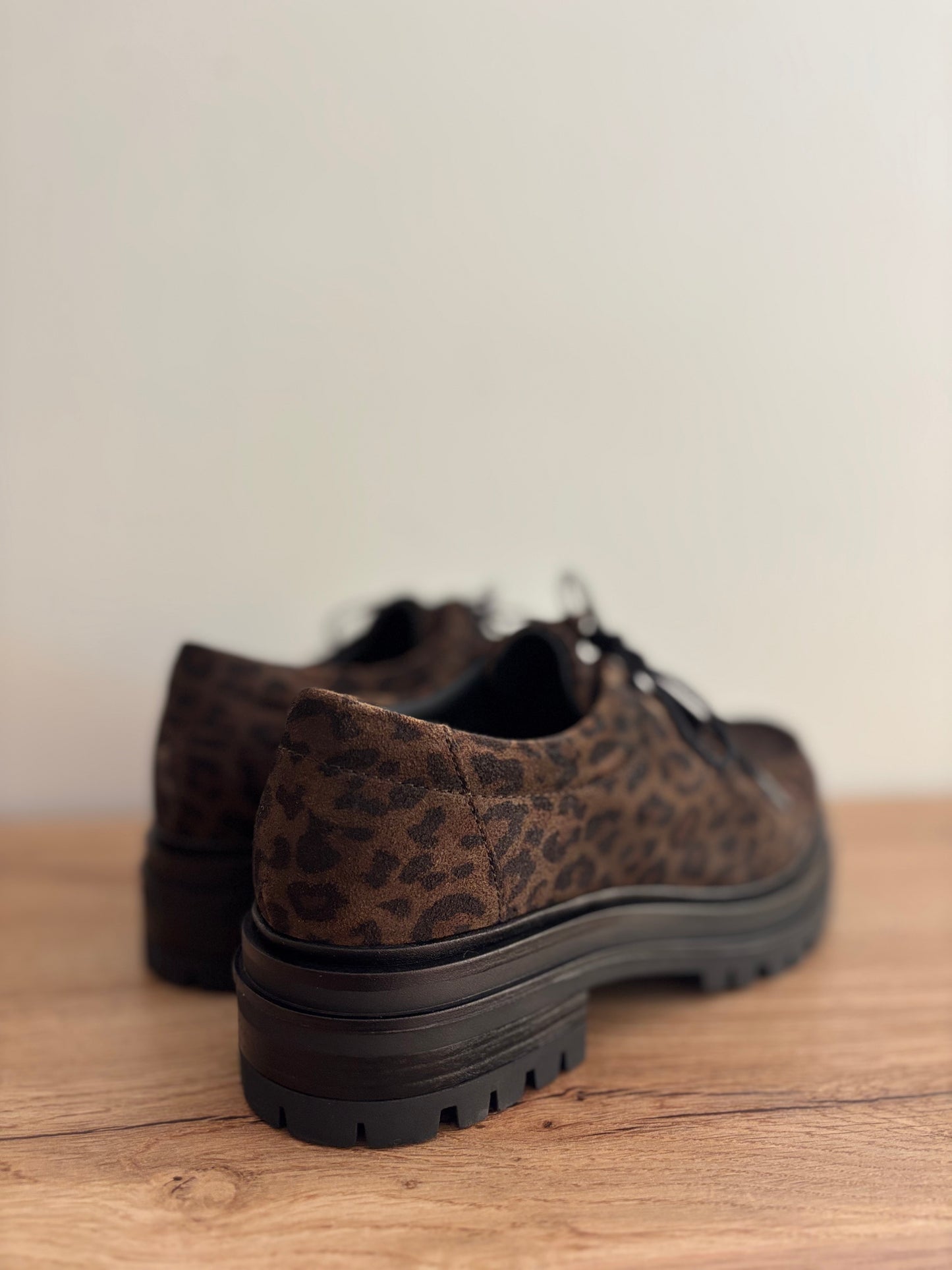 SASHA CUIR VELOURS LEO CHAMOIS