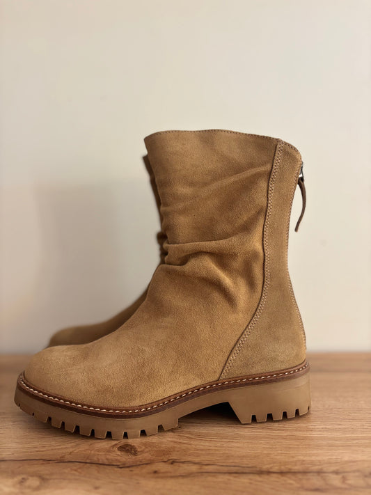 DUNK CUIR VELOURS BEIGE