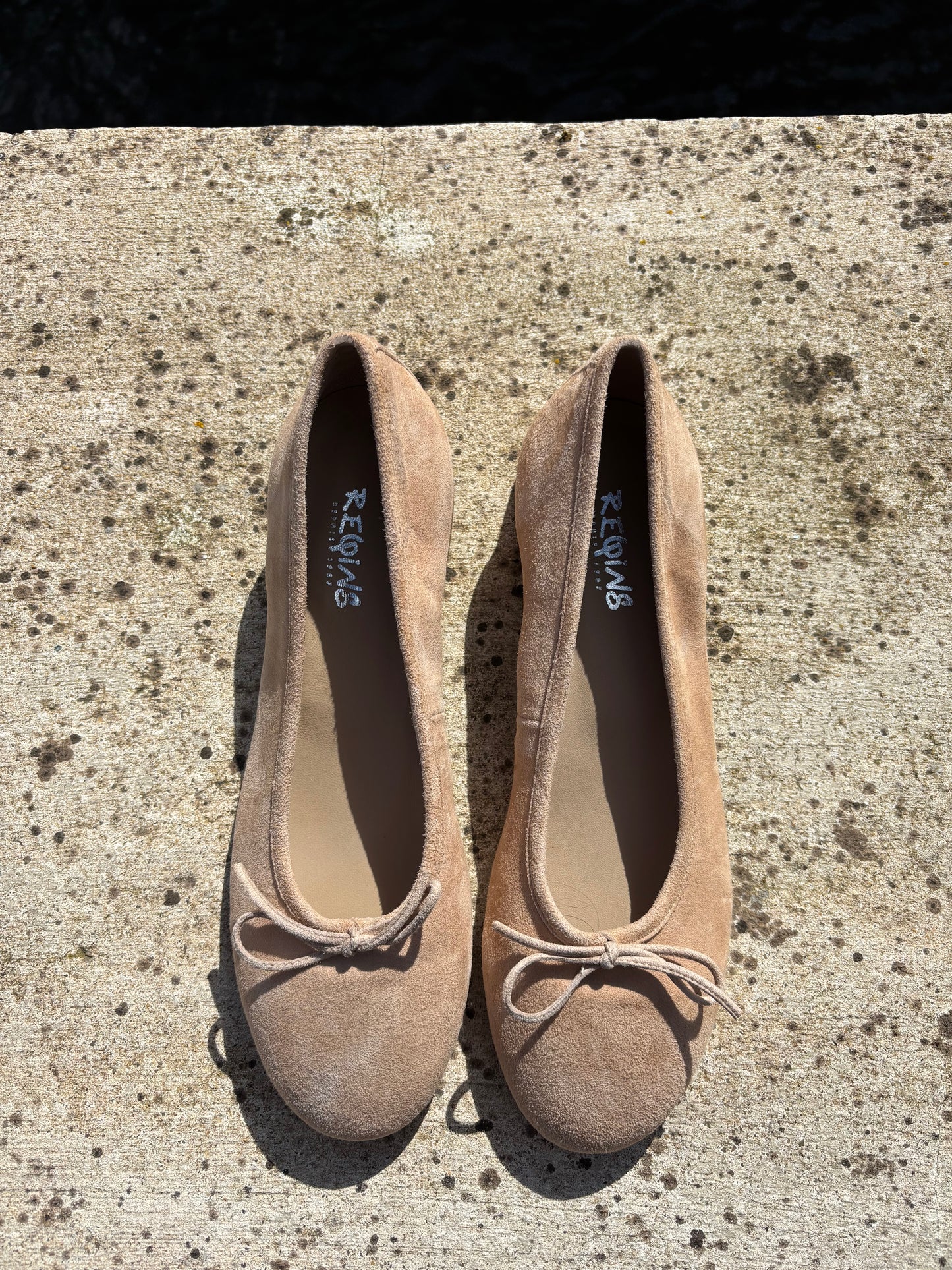 SOFIA CUIR VELOURS NUDE