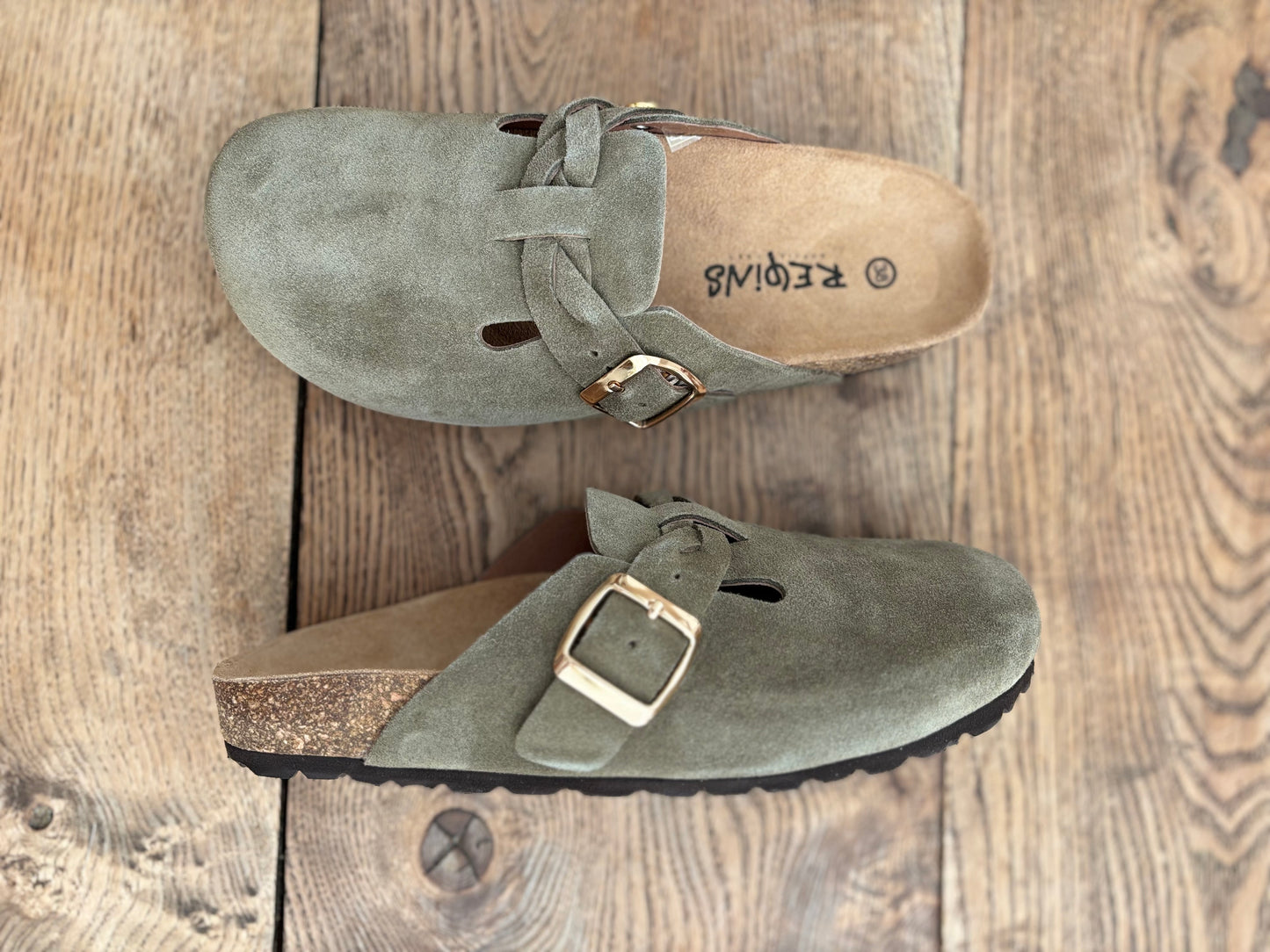 MEDINA EN CUIRS VELOURS KAKI