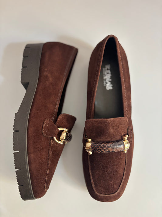 MUSE CUIR VELOURS PYTHON CACAO